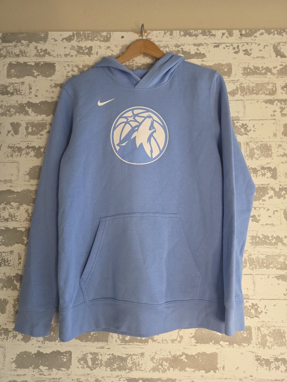 Nike NBA Minnesota Timberwolves Light Blue Hoodie Youth XL